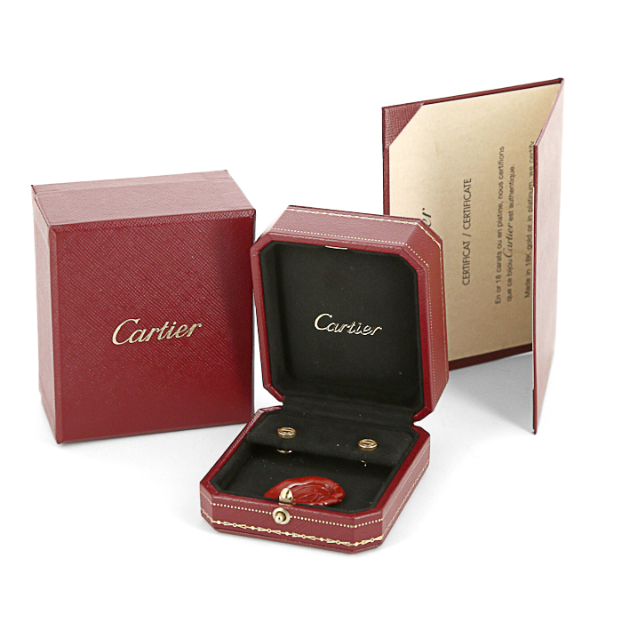 Orecchini a bottone Cartier Love in oro giallo - Detail D2