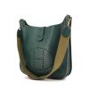 Hermes Evelyne shoulder bag in green togo leather - 00pp thumbnail
