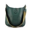 Hermes Evelyne shoulder bag in green togo leather - 360 thumbnail