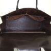 Hermes Drag handbag in brown box leather - Detail D2 thumbnail