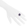 Mauboussin Tellement Divine Toi ring in white gold,  amethyst and diamonds - Detail D1 thumbnail