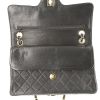 Chanel Vintage handbag in black quilted leather - Detail D5 thumbnail