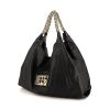 Chanel Paris-Moscou shopping bag in black grained leather - 00pp thumbnail