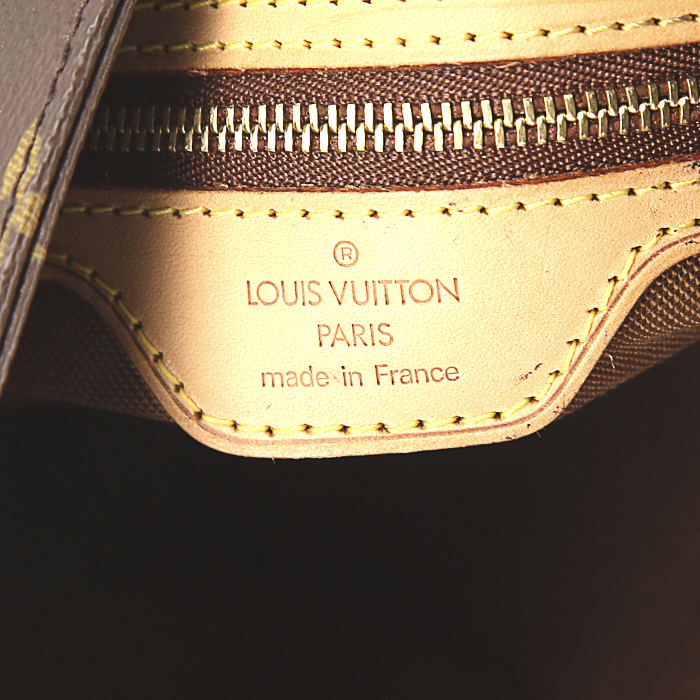 Borsa Louis Vuitton Vavin  modello piccolo in tela monogram marrone e pelle naturale - Detail D3