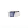 Cartier Tank medium model ring in white gold and chalcedony - 00pp thumbnail
