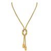 Flexible braided Lalaounis necklace in yellow gold - 00pp thumbnail
