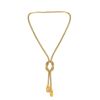 Flexible braided Lalaounis necklace in yellow gold - 360 thumbnail