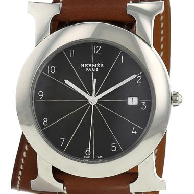 Hermes Heure H watch in stainless steel