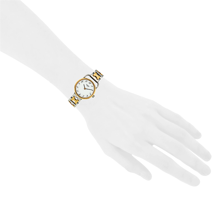 Reloj Hermes Arceau de oro chapado y acero - Detail D1