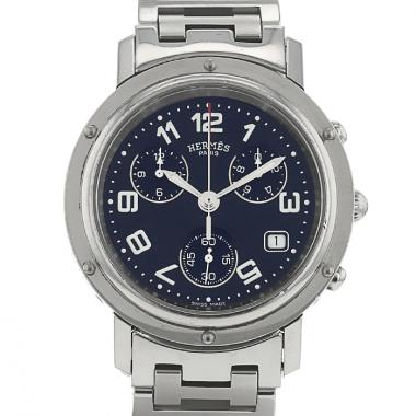 Reloj Hermès Clipper Chrono de acero Ref :  hermes - CL1.910 Circa  2010