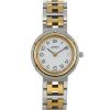 Hermes Clipper watch in stainless steel and gold plated - 00pp thumbnail