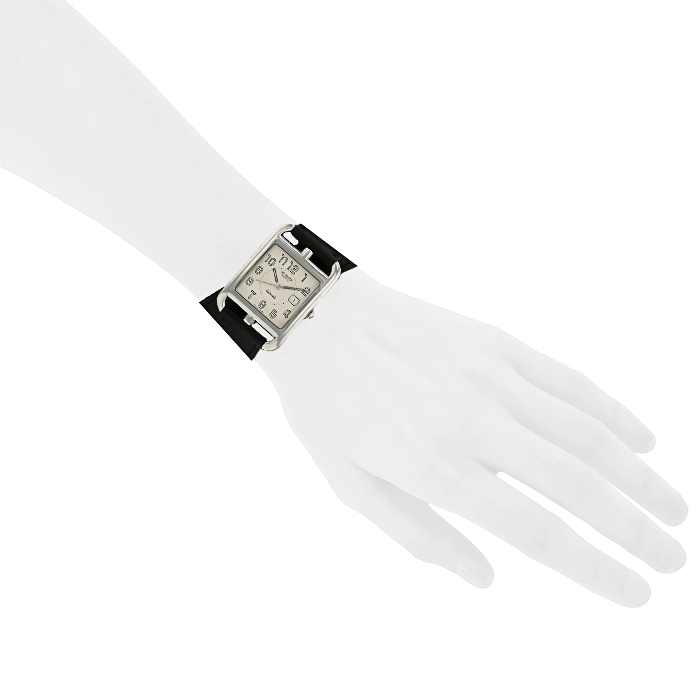 Hermes Cape Cod watch in stainless steel Ref:  CC1.710 - Detail D1