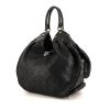 Louis Vuitton L handbag in dark brown mahina leather - 00pp thumbnail