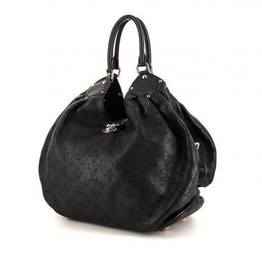 Borsa Louis Vuitton L in pelle Mahina marrone scuro