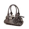 Chloé Mini Paddington handbag in silver grained leather - 00pp thumbnail