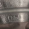 Bolso de mano Chloé Mini Paddington en cuero granulado plateado - Detail D3 thumbnail