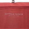 Pochette Bottega Veneta Knot in tela rossa con motivo con trecce - Detail D3 thumbnail