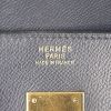 Hermes Birkin 40 cm handbag in navy blue epsom leather - Detail D3 thumbnail