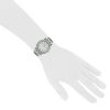 Hermes Clipper - Wristlet Watch watch in stainless steel - Detail D1 thumbnail