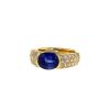 O.J. Perrin ring in yellow gold,  sapphire and diamonds - 00pp thumbnail