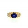 O.J. Perrin ring in yellow gold,  sapphire and diamonds - 360 thumbnail