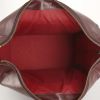 Bolso de mano Hermès en cuero box color burdeos - Detail D2 thumbnail