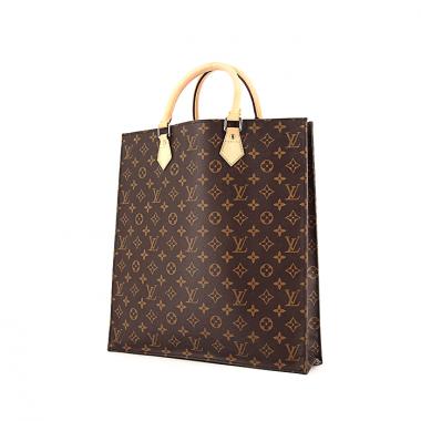 Louis Vuitton Louis Vuitton Sac Plat shopping bag in monogram canvas and natural leather