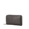 Bottega Veneta wallet in black intrecciato leather - 00pp thumbnail