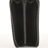 Billetera Bottega Veneta en cuero intrecciato negro - Detail D2 thumbnail