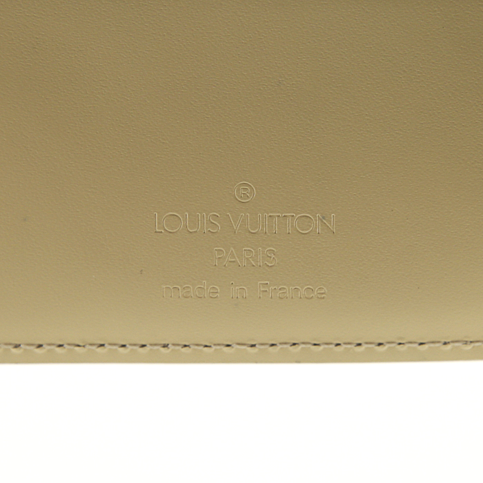 Portafogli Louis Vuitton Elastique in pelle Epi gialla - Detail D3