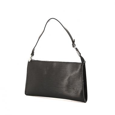 Pochette Louis Vuitton Pochette accessoires en cuir épi noir