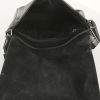 Dior Street Chic shoulder bag in black leather and black canvas - Detail D2 thumbnail