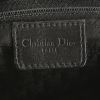 Dior Street Chic shoulder bag in black leather and black canvas - Detail D3 thumbnail