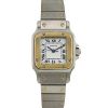 Cartier Santos Galbée watch in stainless steel and yellow gold - 00pp thumbnail
