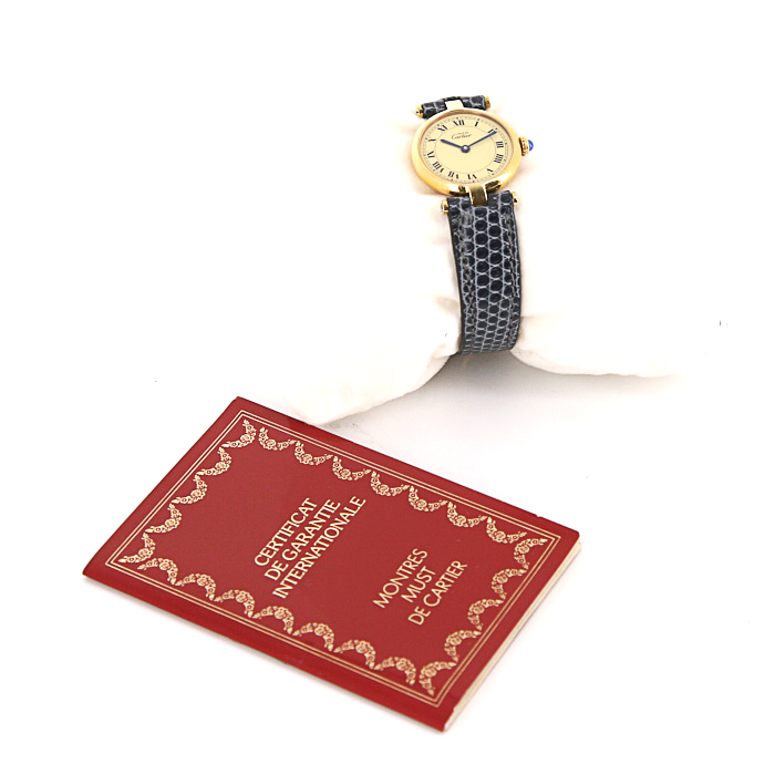 Cartier Must De Cartier watch in vermeil Circa  1990 - Detail D2