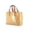 Louis Vuitton Reade handbag in beige monogram patent leather and natural leather - 00pp thumbnail