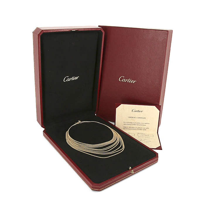 Cartier Perruque necklace in yellow gold - Detail D2