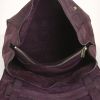 Yves Saint Laurent Muse Two large model handbag in purple suede - Detail D2 thumbnail