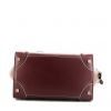 Celine Luggage Mini medium model handbag in burgundy leather and light blue piping - Detail D4 thumbnail