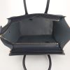 Celine Luggage medium model handbag in orange, navy blue and coral leather - Detail D2 thumbnail
