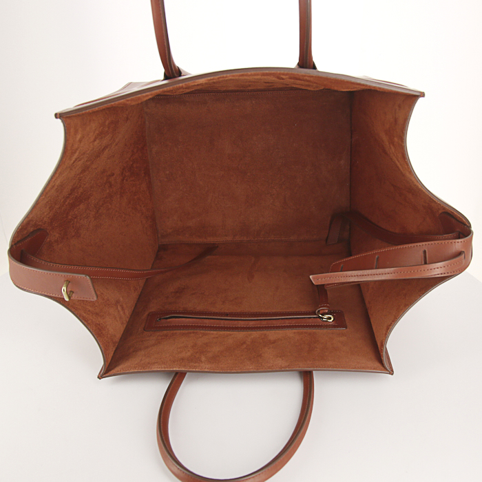 Celine Phantom handbag in brown leather - Detail D2