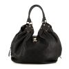 Louis Vuitton L large model handbag in black mahina leather - 360 thumbnail