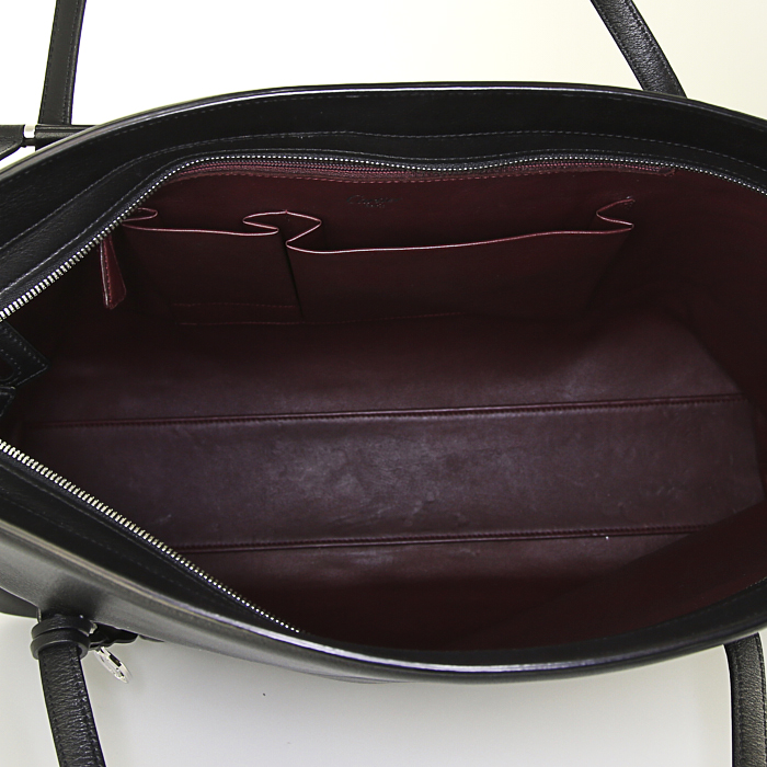 Cartier handbag in black leather - Detail D2