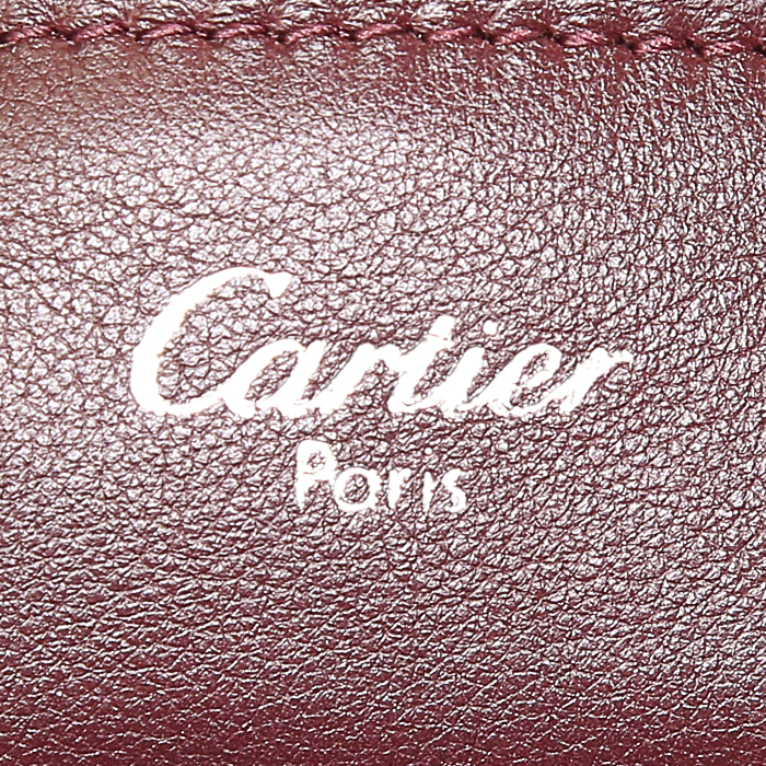 Cartier handbag in black leather - Detail D3