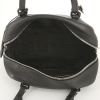 Prada Bowling handbag in black grained leather - Detail D2 thumbnail