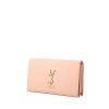 Saint Laurent Classic Monogramme pouch in powder pink grained leather - 00pp thumbnail