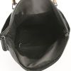 Gucci Bamboo handbag in black canvas and black patent leather - Detail D2 thumbnail