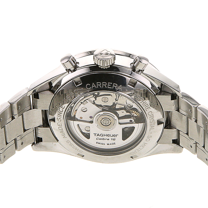 TAG Heuer Carrera Automatic Chronograph watch in stainless steel - Detail D2