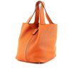 Hermes Picotin shopping bag in orange togo leather - 00pp thumbnail