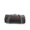 Chanel Timeless handbag in black quilted leather - 360 Front thumbnail